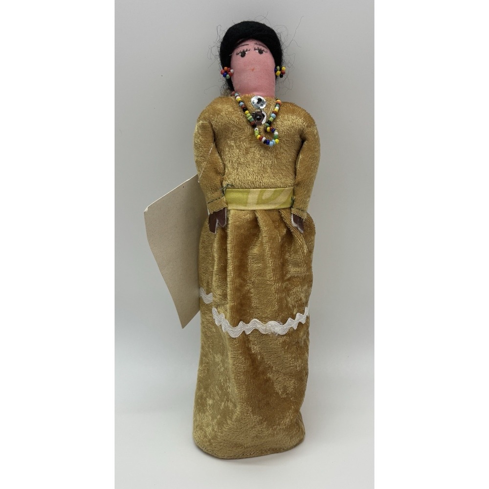 Handmade Navajo Doll By Fredrick Jim Navajo Signed Certificate Authenticity